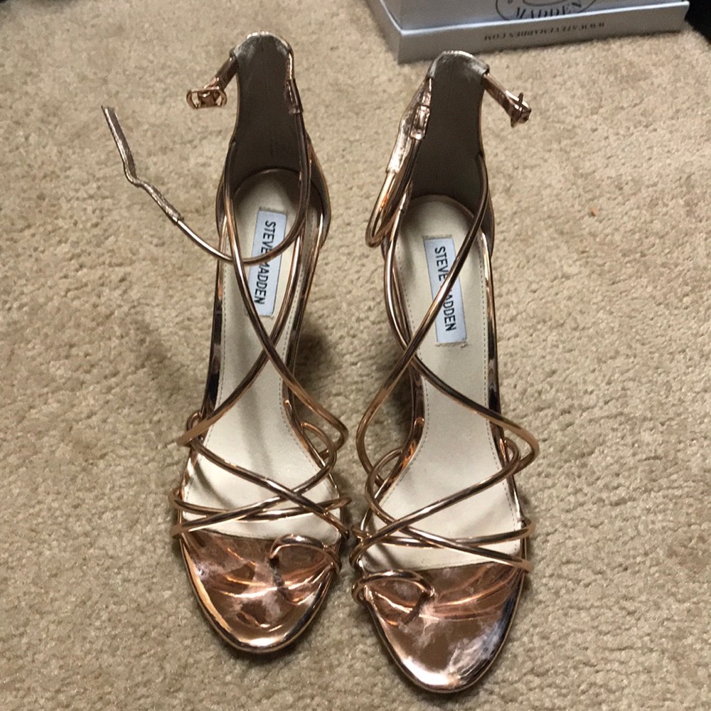 Rose Gold Stiletto Heels